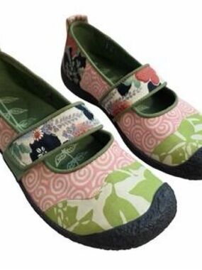 Keen Floral Pink Green Mary Jane Athletic Shoes